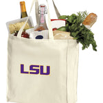 LSU Tigers Grocery Shopping Bag LSU Reusable Cotton Bag