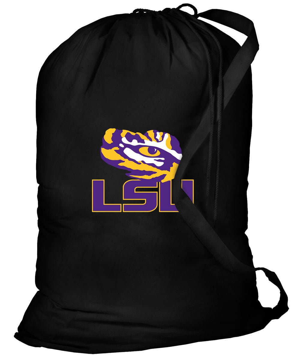 LSU Laundry Bag LSU Tigers Clothes Bag Black