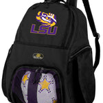 LSU Soccer Ball Backpack or LSU Tigers Volleyball Sports Gear Bag Black