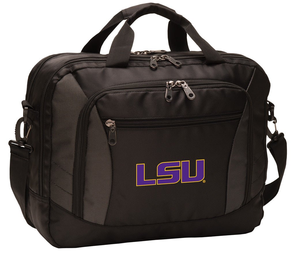 LSU Tigers Laptop Messenger Bag LSU Computer Briefcase Bag