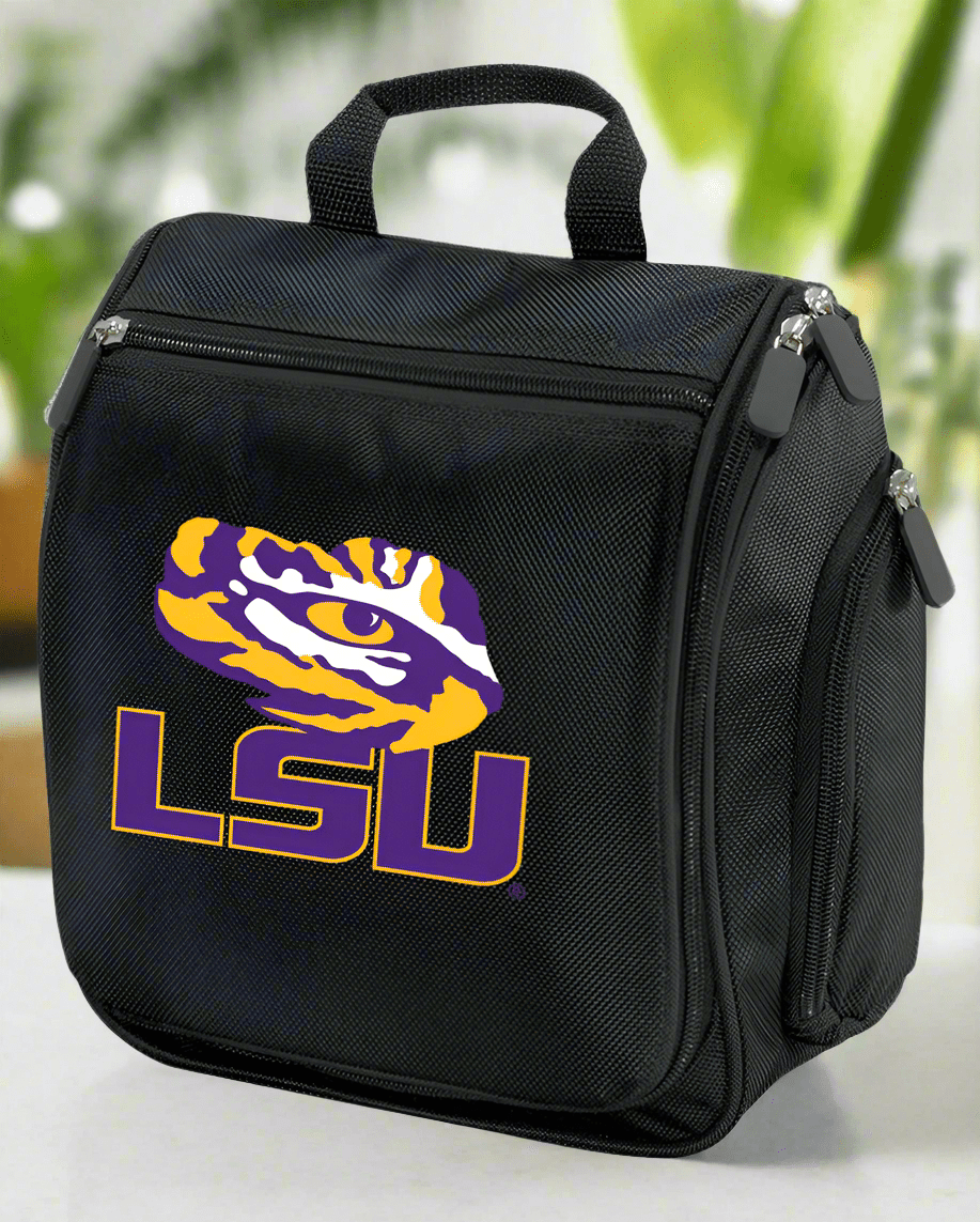 LSU Toiletry Bag or Mens LSU Tigers Travel Shaving Kit Black
