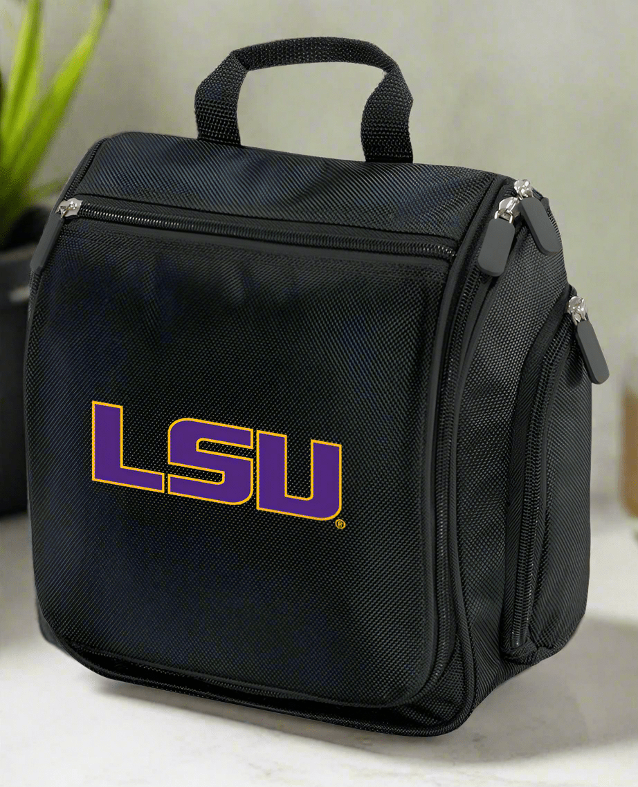 LSU Tigers Toiletry Bag or Mens LSU Travel Shaving Kit Black