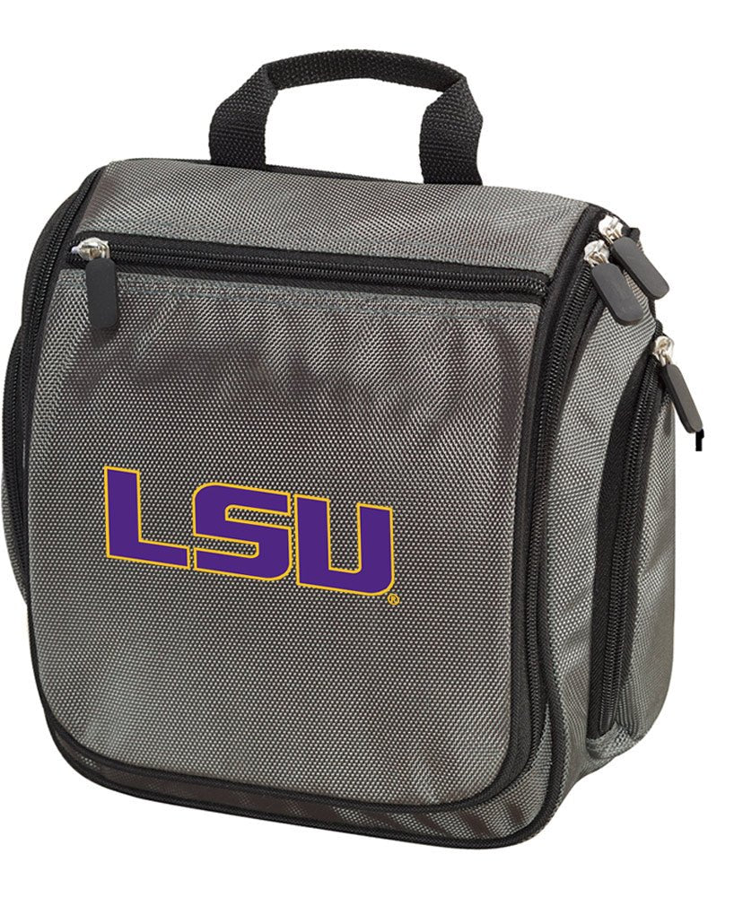 LSU Tigers Toiletry Bag or Mens LSU Travel Shaving Kit Gray