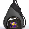 LSU Sling Backpack LSU Tigers Bag with Soccer Ball or Volleyball Bag Sports Gear Compartment Practice Bag