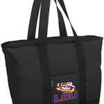 LSU Tote Bag - Large Official LSU Tigers Zippered Carryall