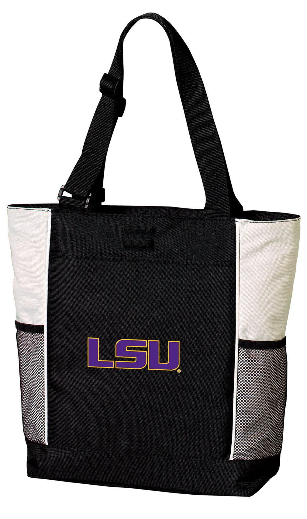 LSU Tigers Tote Bag LSU Carryall Tote White