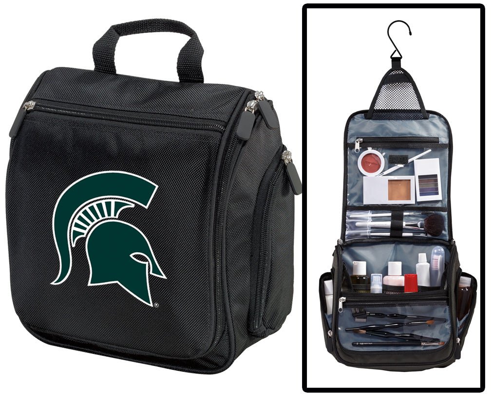 Michigan State Toiletry Bag – Official Spartans Travel Organizer for Students, Fans & Alumni Black