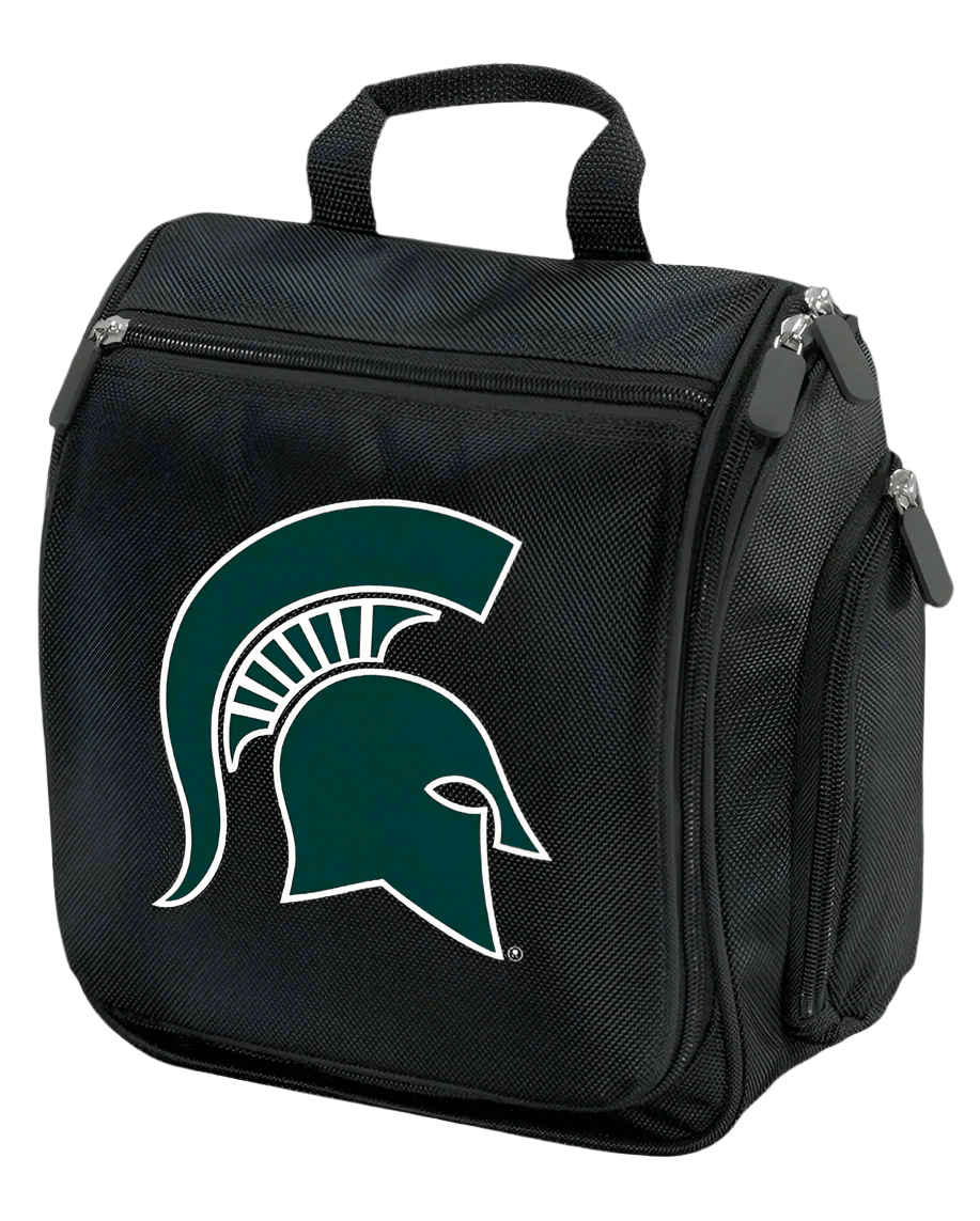 Michigan State Toiletry Bag – Official Spartans Travel Organizer for Students, Fans & Alumni Black