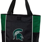 Michigan State Tote Bag MSU Spartans Carryall Tote Green