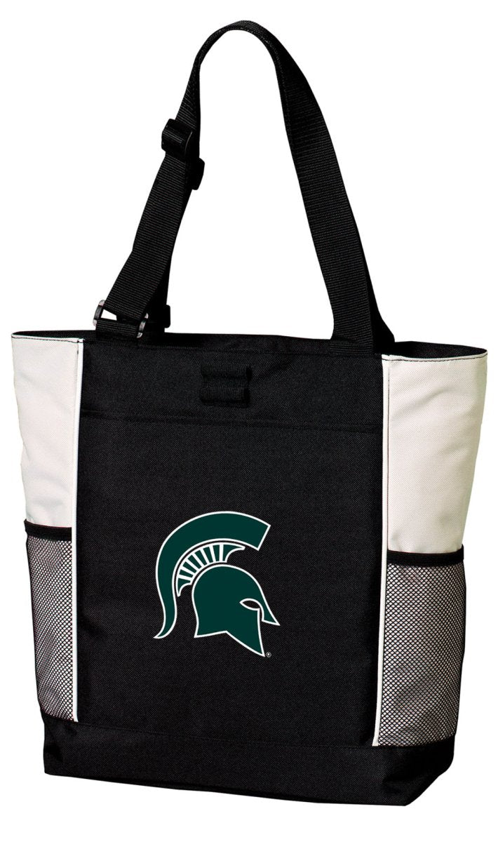 Michigan State Tote Bag MSU Spartans Carryall Tote White