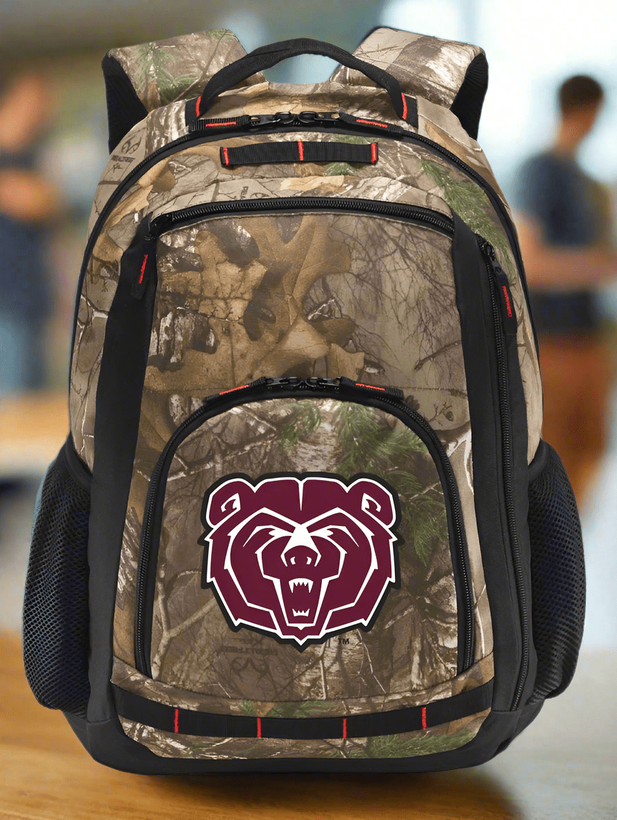 Missouri State University Camo Backpack Laptop Computer Backpack