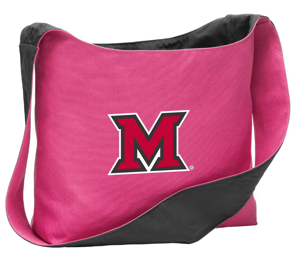 Miami University Cross Body Bag Miami of Ohio Shoulder Tote Bag - Sling Style Pink