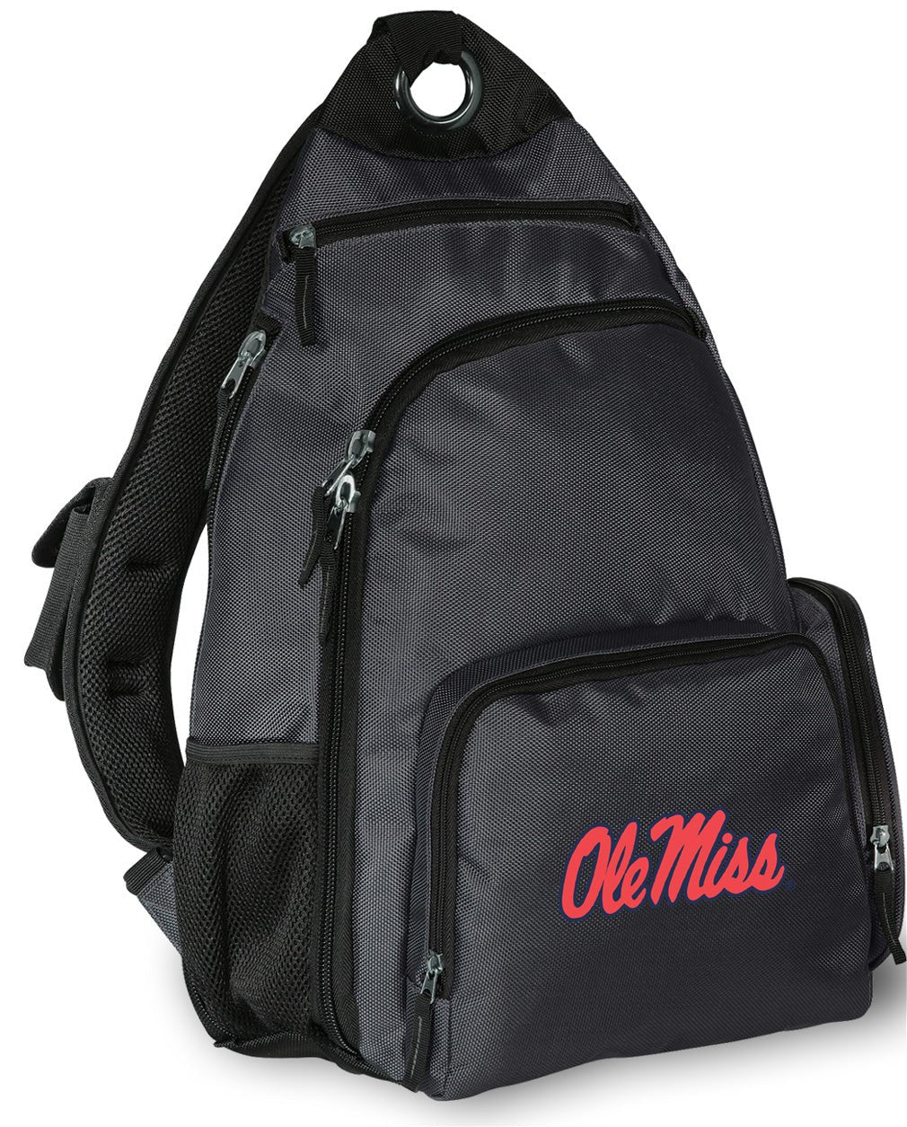 Ole Miss Sling Backpack University of Mississippi Crossbody Bag Gray