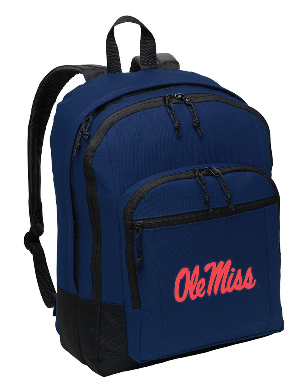 Ole Miss Backpack University of Mississippi Medium Classic Style Backpack Navy