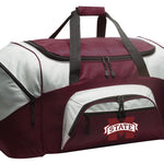 Large Mississippi State Bulldogs Duffel Bag β Gym, Travel & Suitcase-Style Gear Bag Maroon