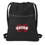 Mississippi State Canvas Drawstring Backpack Mississippi State Bulldogs Cotton Cinch Pack Bag