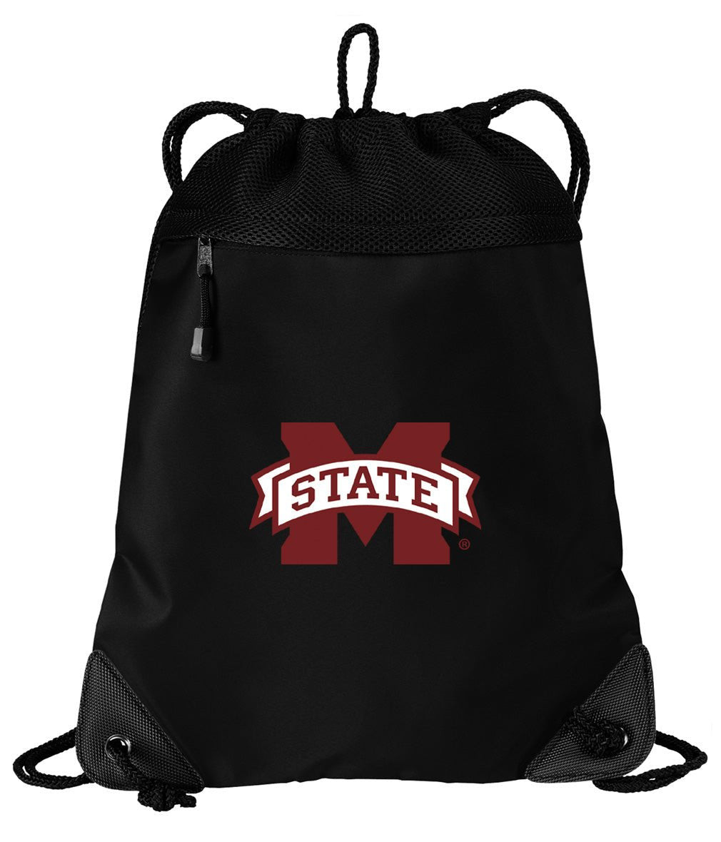 Mississippi State Drawstring Backpack Mississippi State Bulldogs Cinch Pack - Mesh & Microfiber