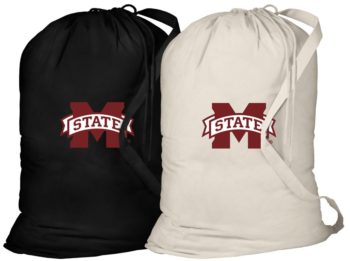 Mississippi State Laundry Bags 2 PC Set MSU Bulldogs Clothes Bags