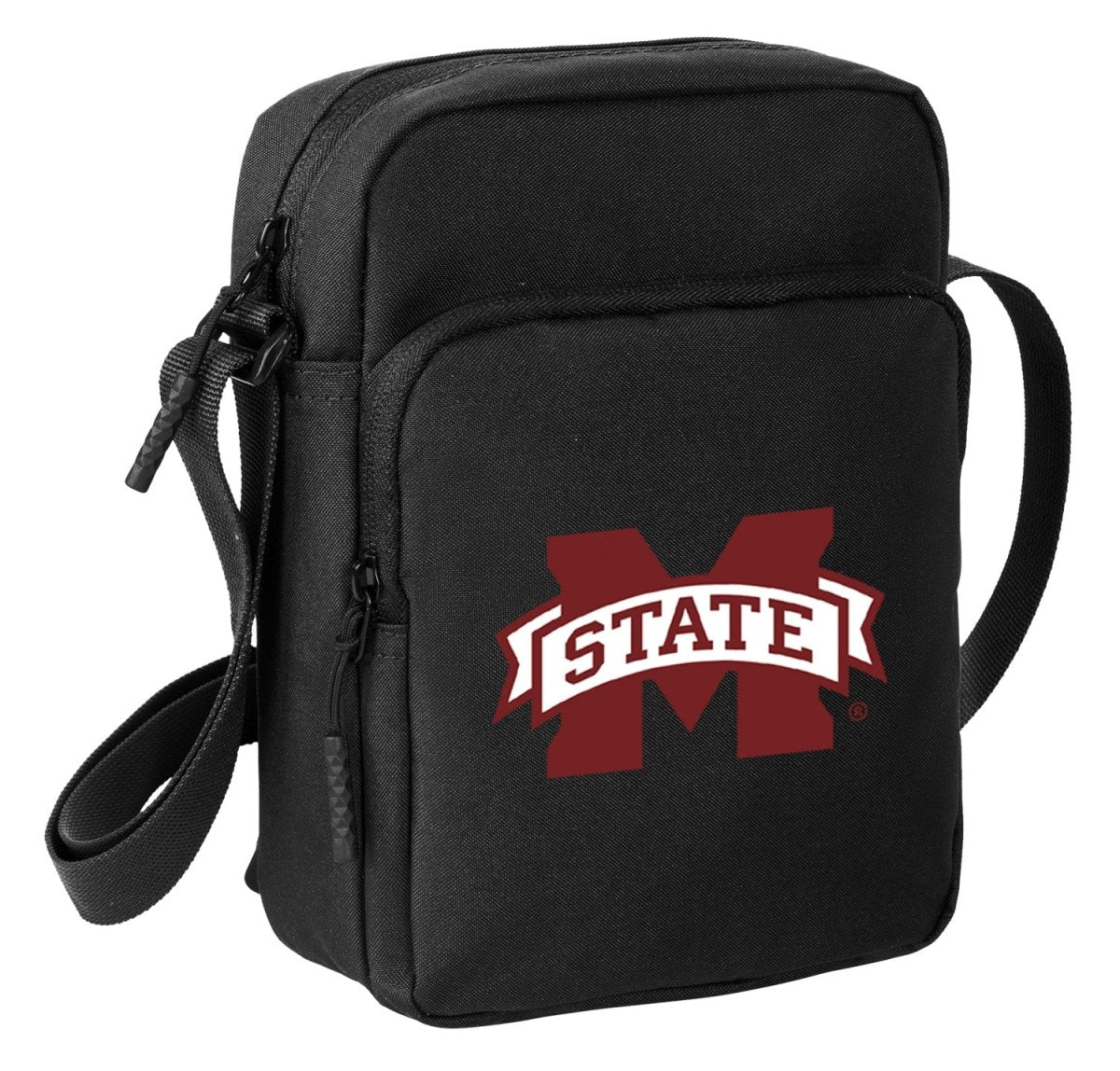 Mississippi State Crossbody Bag Mississippi State Bulldogs Travel Sling Pack Black