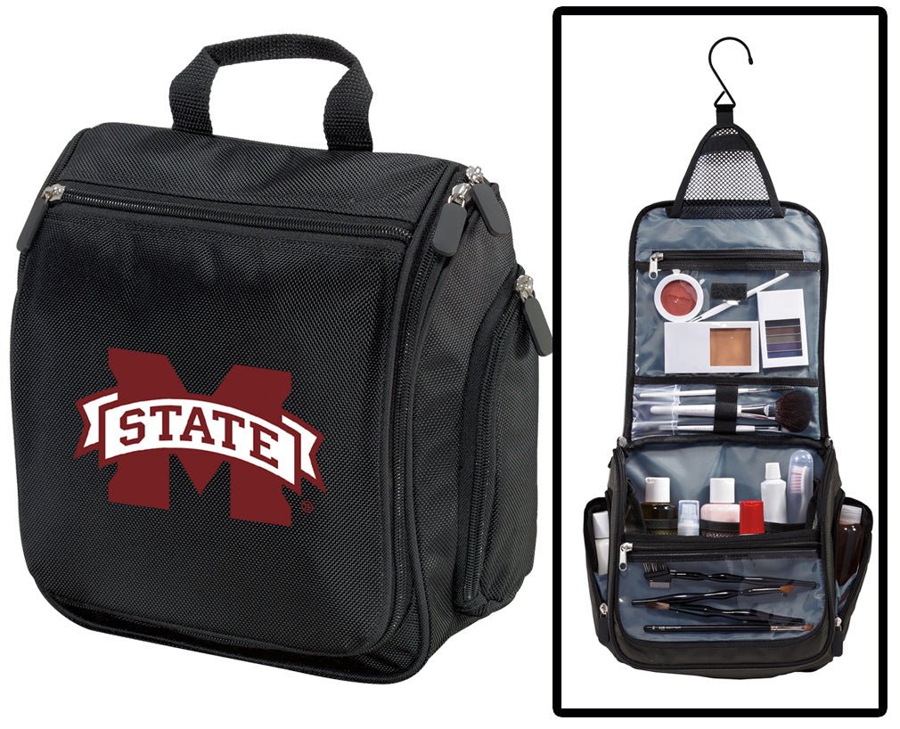 Mississippi State Toiletry Bag – Official MSU Bulldogs Travel Organizer for Students, Fans & Alumni Black