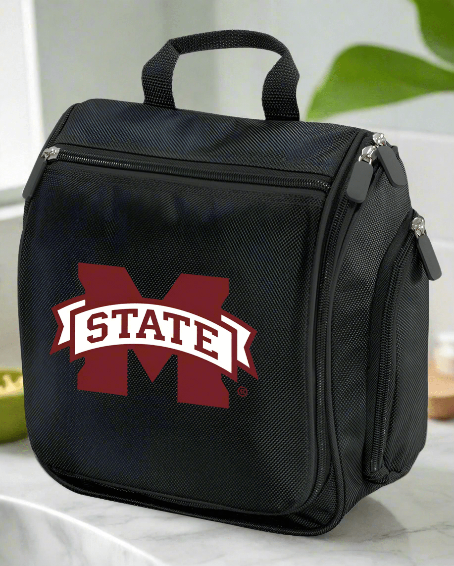 Mississippi State Toiletry Bag – Official MSU Bulldogs Travel Organizer for Students, Fans & Alumni Black