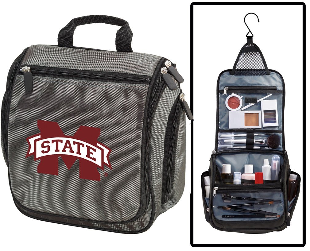 Mississippi State Toiletry Bag – Official MSU Bulldogs Travel Organizer for Students, Fans & Alumni Gray