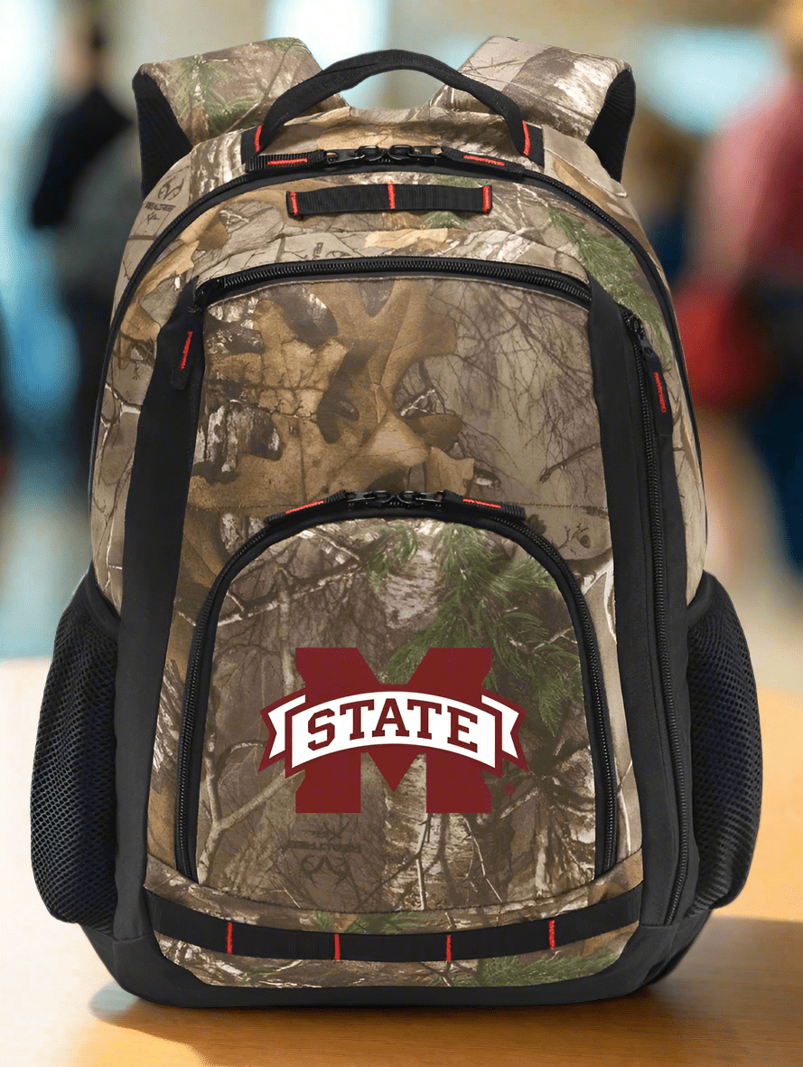 Mississippi State Camo Backpack Mississippi State Bulldogs Laptop Computer Backpack