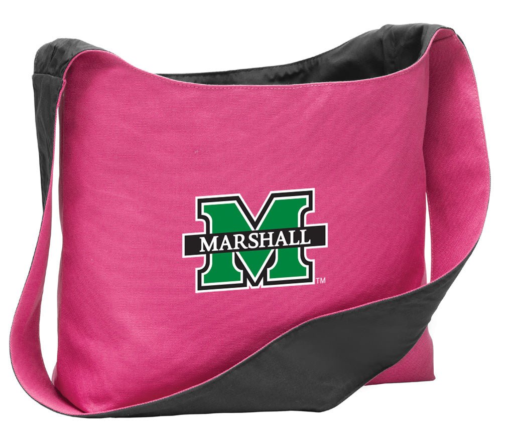 Marshall University Cross Body Bag MU Herd Shoulder Tote Bag - Sling Style Pink