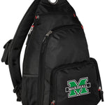 Marshall University Sling Backpack MU Herd Crossbody Bag Black