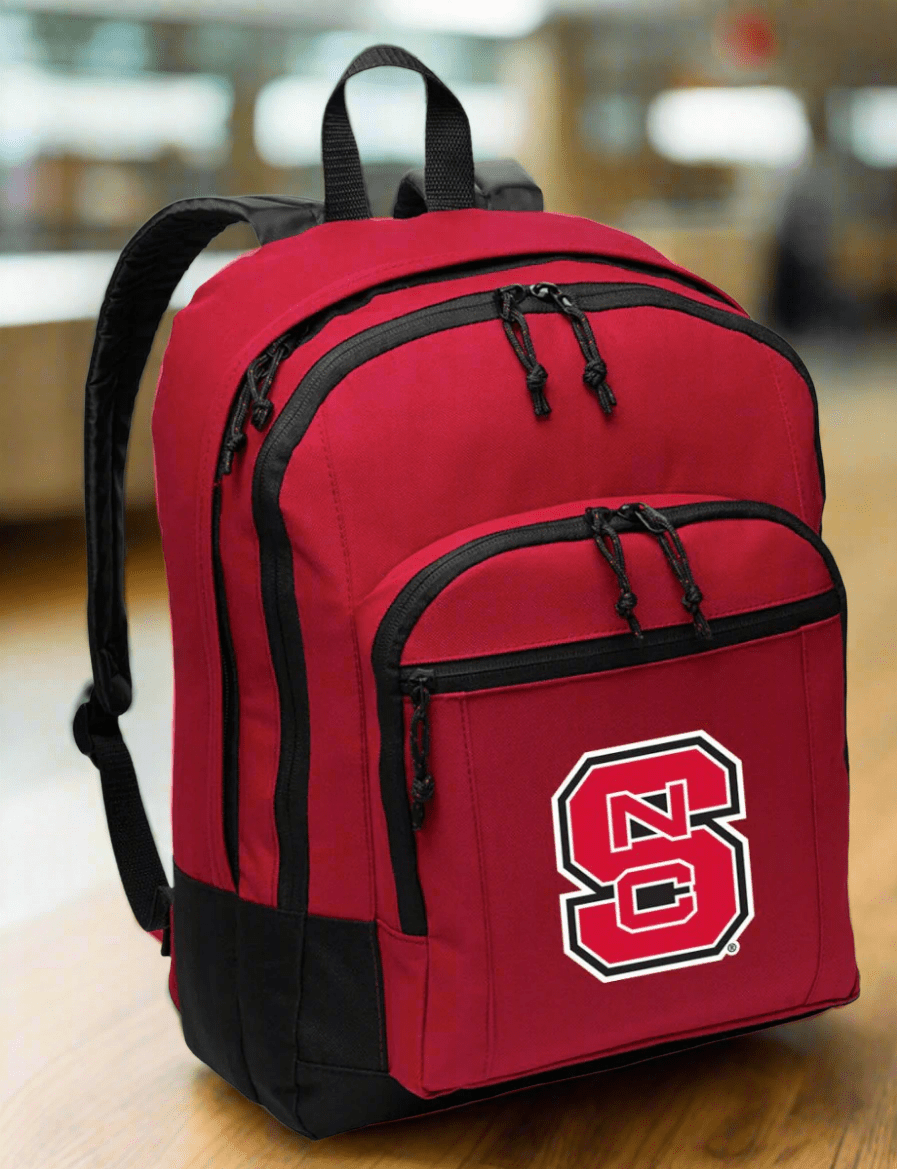 NC State Backpack Wolfpack Medium Classic Style Backpack Red