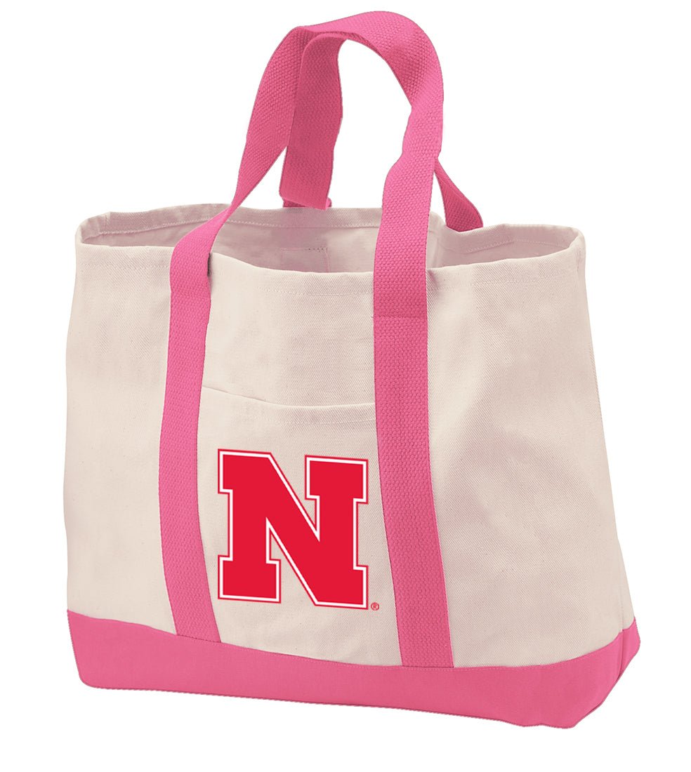 University of Nebraska Canvas Tote Bag Classic Tote Pink