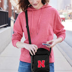 University of Nebraska Crossbody Bag Travel Sling Pack Black