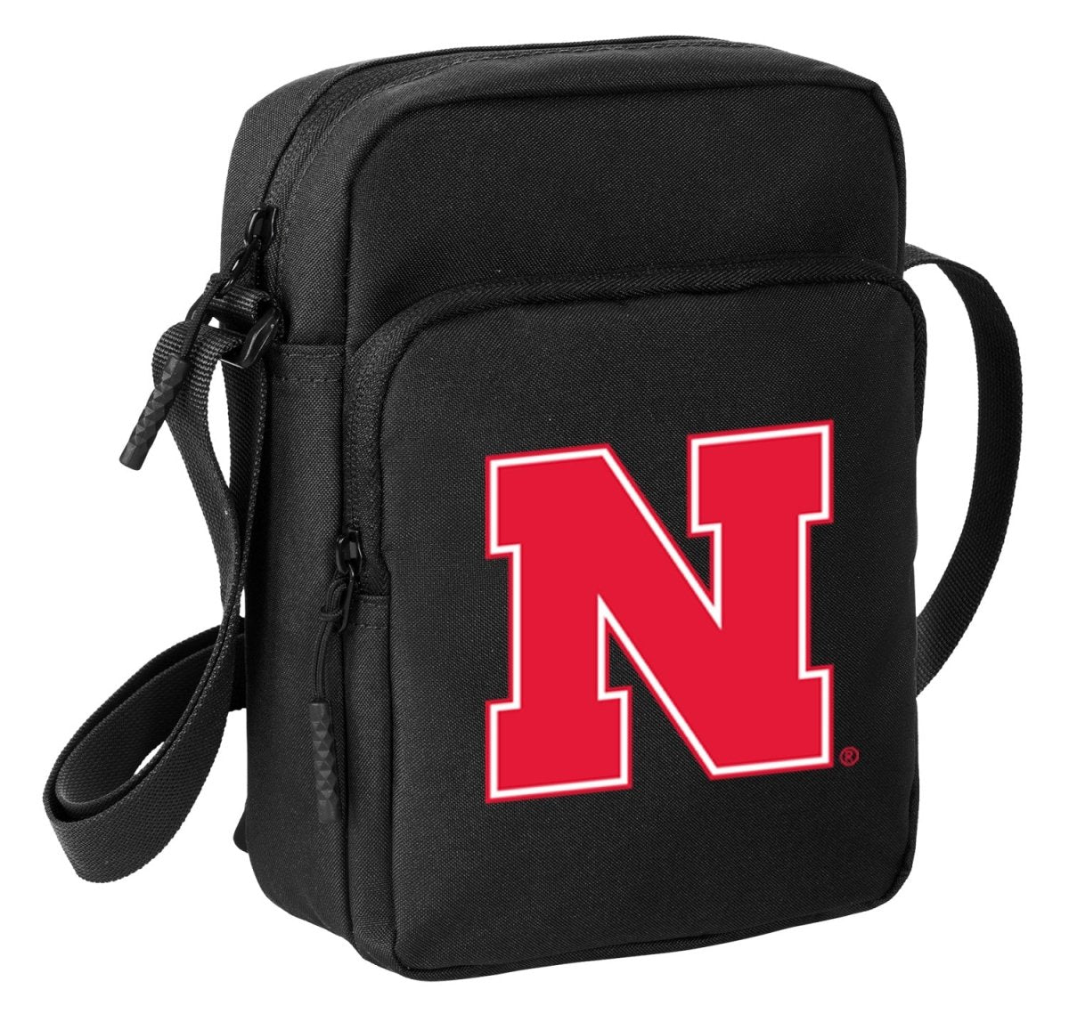 University of Nebraska Crossbody Bag Travel Sling Pack Black