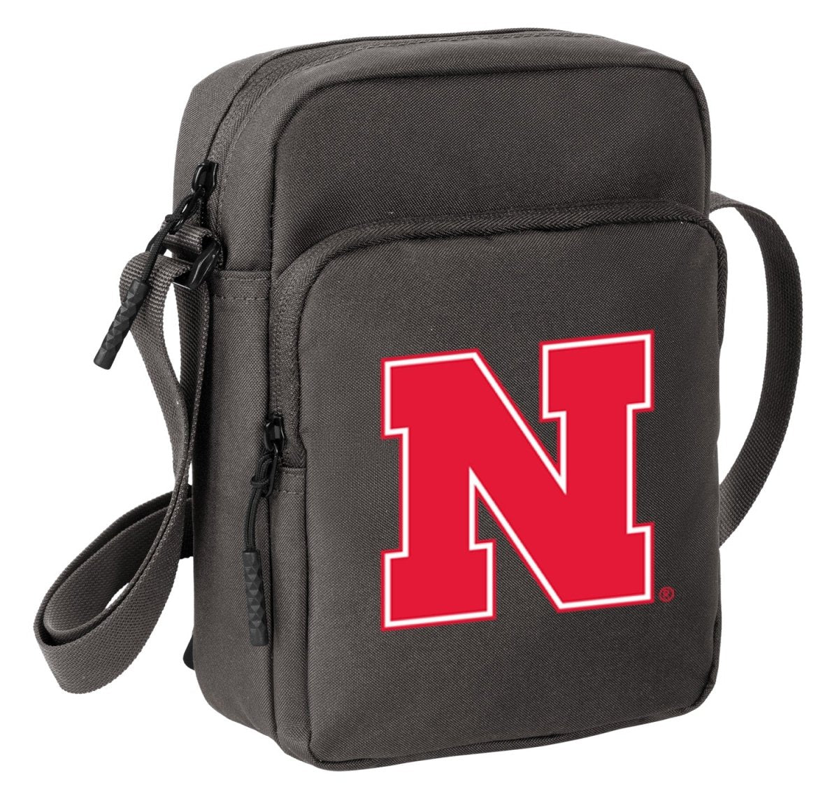 University of Nebraska Crossbody Bag Travel Sling Pack Gray