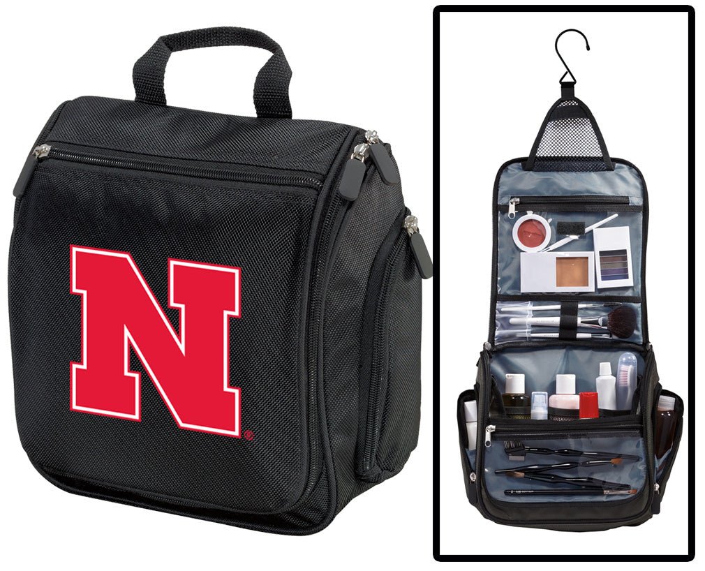 University of Nebraska Toiletry Bag – Official Huskers Travel Organizer for Students, Alumni & Fans Black