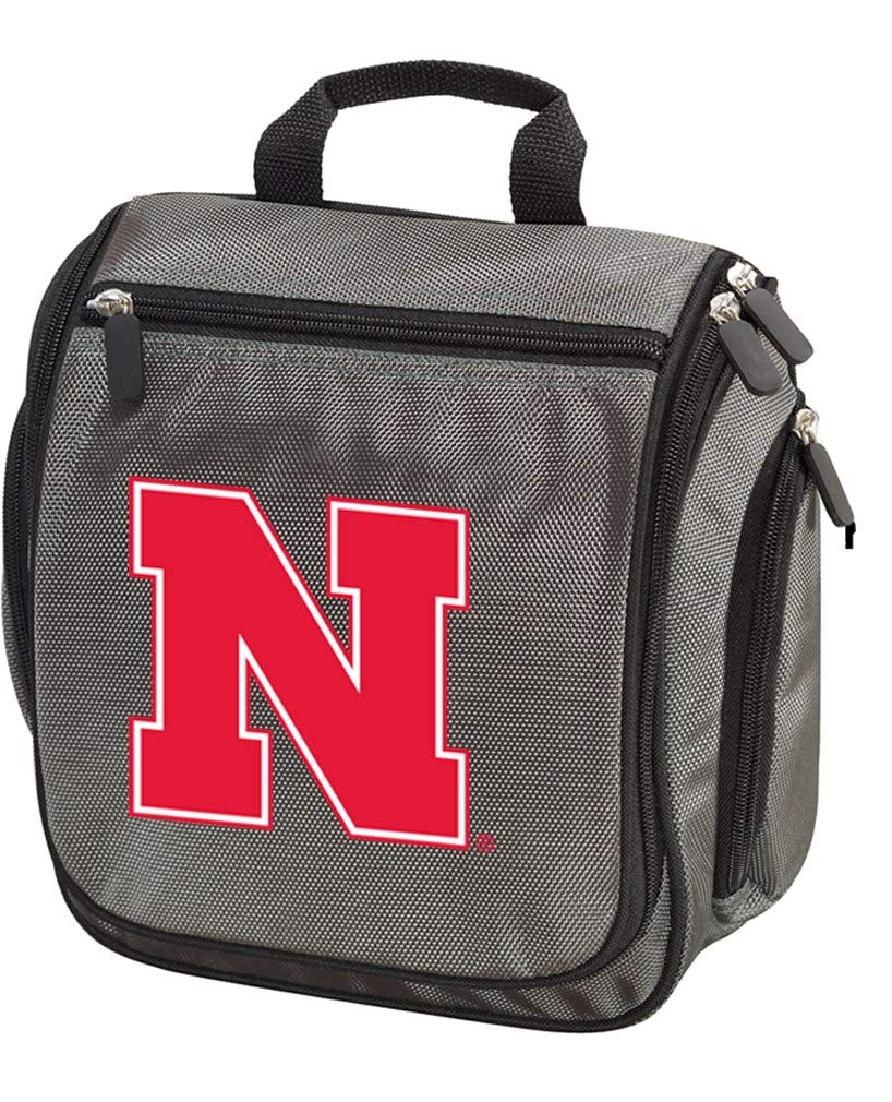 University of Nebraska Toiletry Bag – Official Huskers Travel Organizer for Students, Alumni & Fans Gray