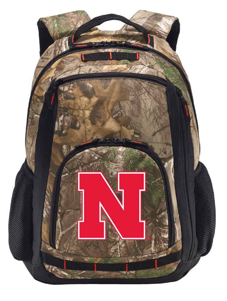 University of Nebraska Camo Backpack Nebraska Huskers Laptop Computer Backpack