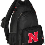 University of Nebraska Sling Backpack Nebraska Huskers Crossbody Bag Black