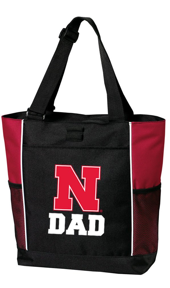 University of Nebraska Tote Bag Official Nebraska Carryall Totes Dad on Red