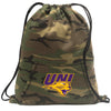 Northern Iowa Camo Drawstring Backpack Official UNI Logo Hoody Style Cinch Pack Bag