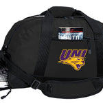 Northern Iowa Duffel Bag β Official Panthers Medium Gym & Travel Bag with Shoe Pocket β 600D Polyester