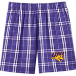 Northern Iowa Boxer Shorts for Men or Ladies UNI Logo Boxers