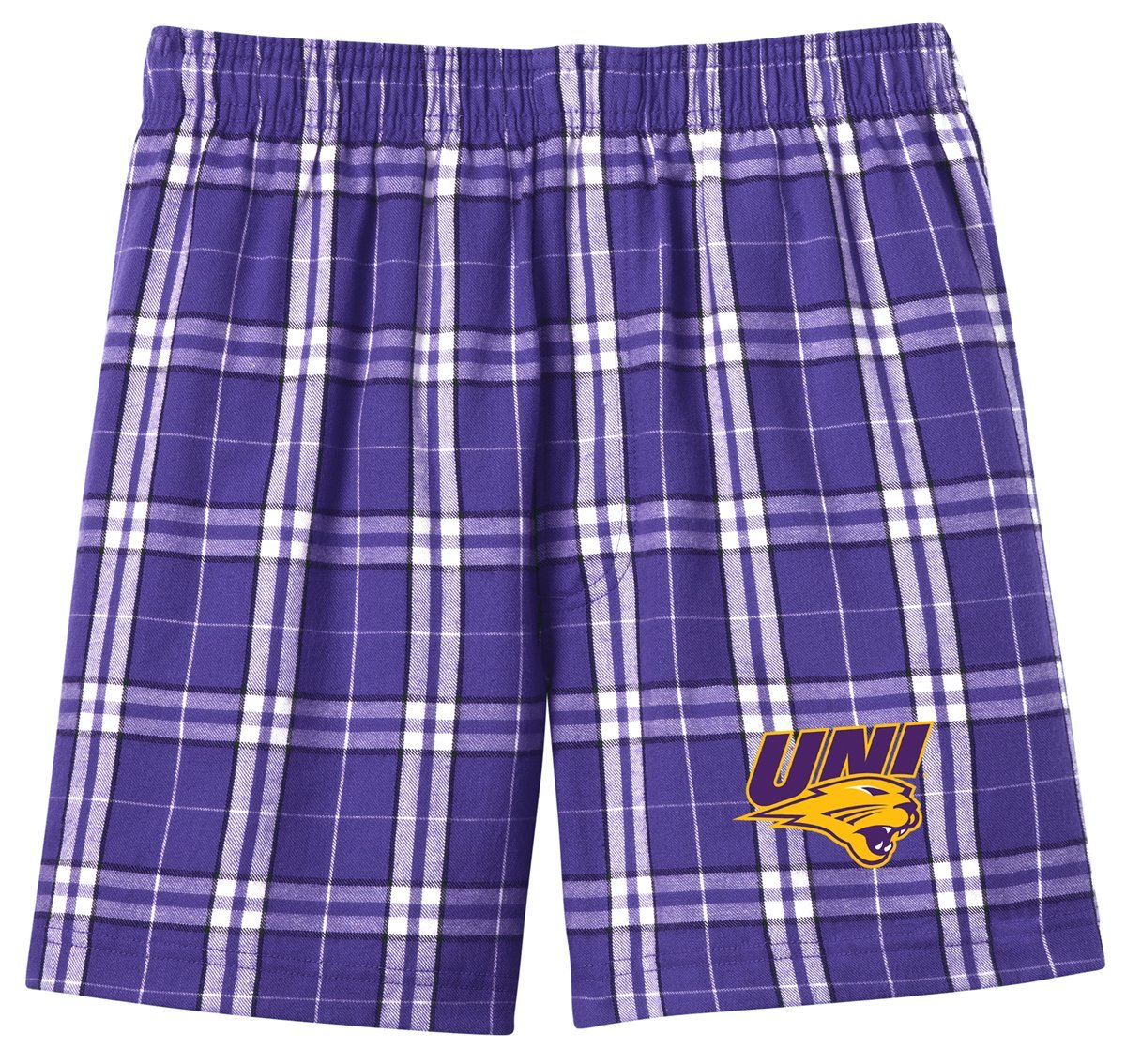 Northern Iowa Boxer Shorts for Men or Ladies UNI Logo Boxers