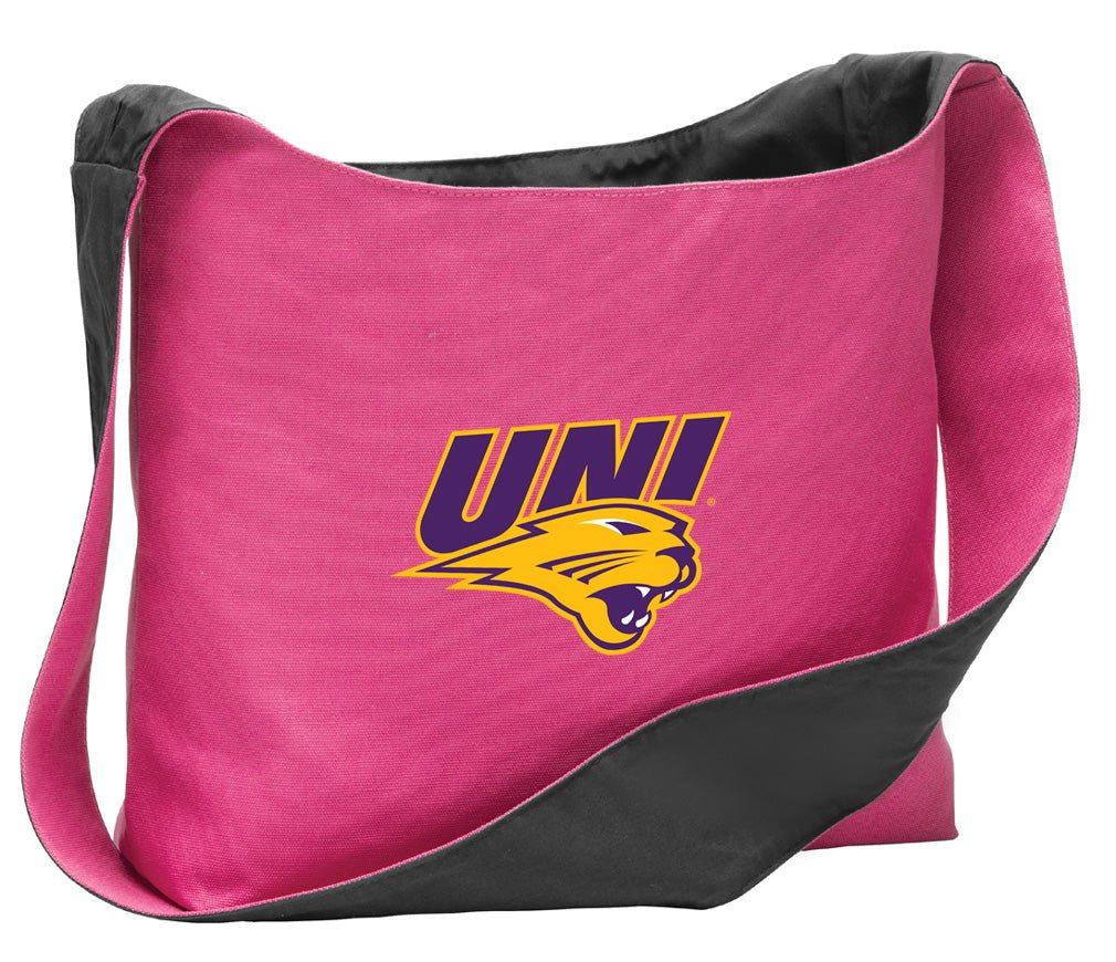 Northern Iowa Cross Body Bag UNI Panthers Shoulder Tote Bag - Sling Style Pink