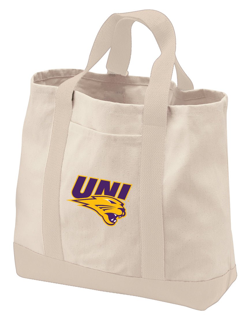 Northern Iowa Canvas Tote Bag UNI Panthers Classic Tote Tan
