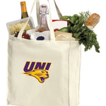 Northern Iowa Grocery Shopping Bag UNI Panthers Reusable Cotton Bag