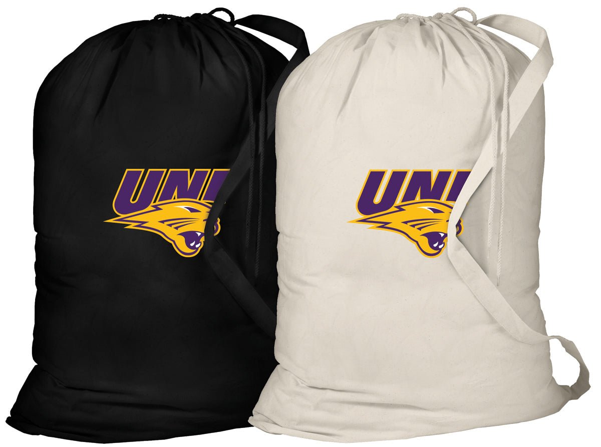 Northern Iowa Laundry Bags 2 PC Set UNI Panthers Clothes Bags