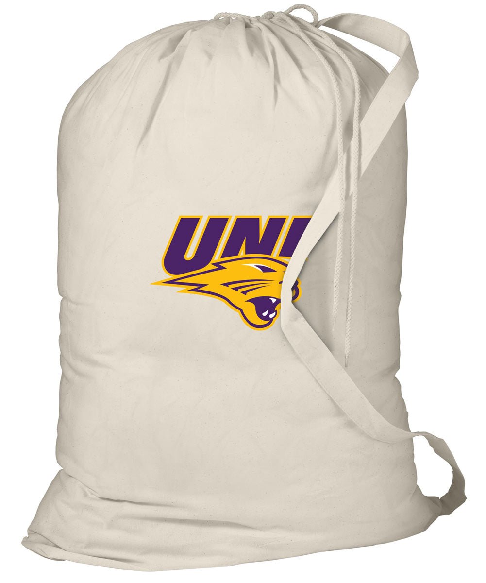 Northern Iowa Laundry Bag UNI Panthers Clothes Bag Tan
