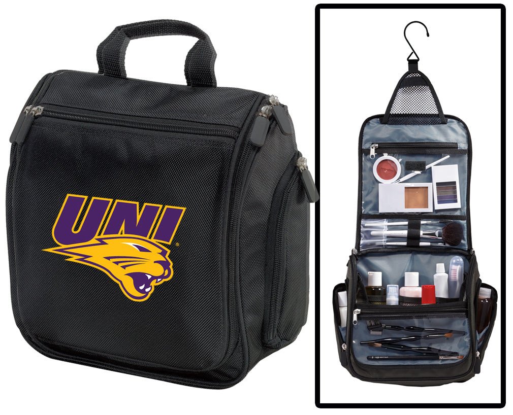 UNI Toiletry Bag – Official Northern Iowa Panthers Travel Organizer for Students, Alumni & Fans Black