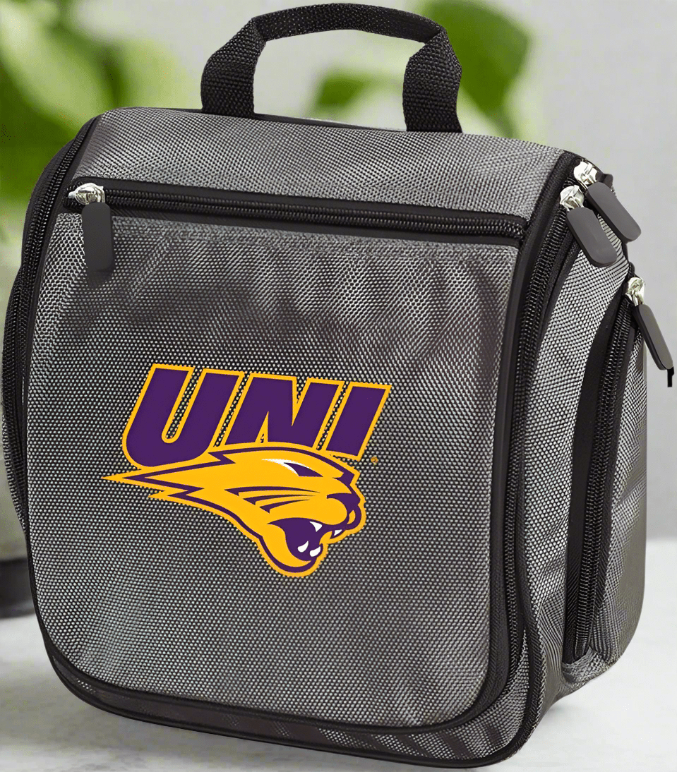 UNI Toiletry Bag – Official Northern Iowa Panthers Travel Organizer for Students, Alumni & Fans Gray